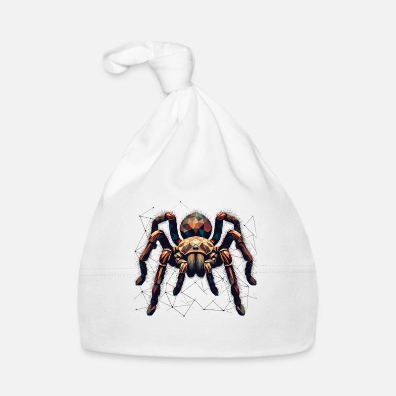 Tarantel große Spinne Polygon Kunst Baby Bio-Mütze