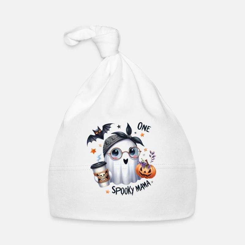 Halloween Partner Look One Spooky Mama Design Organic Baby Cap