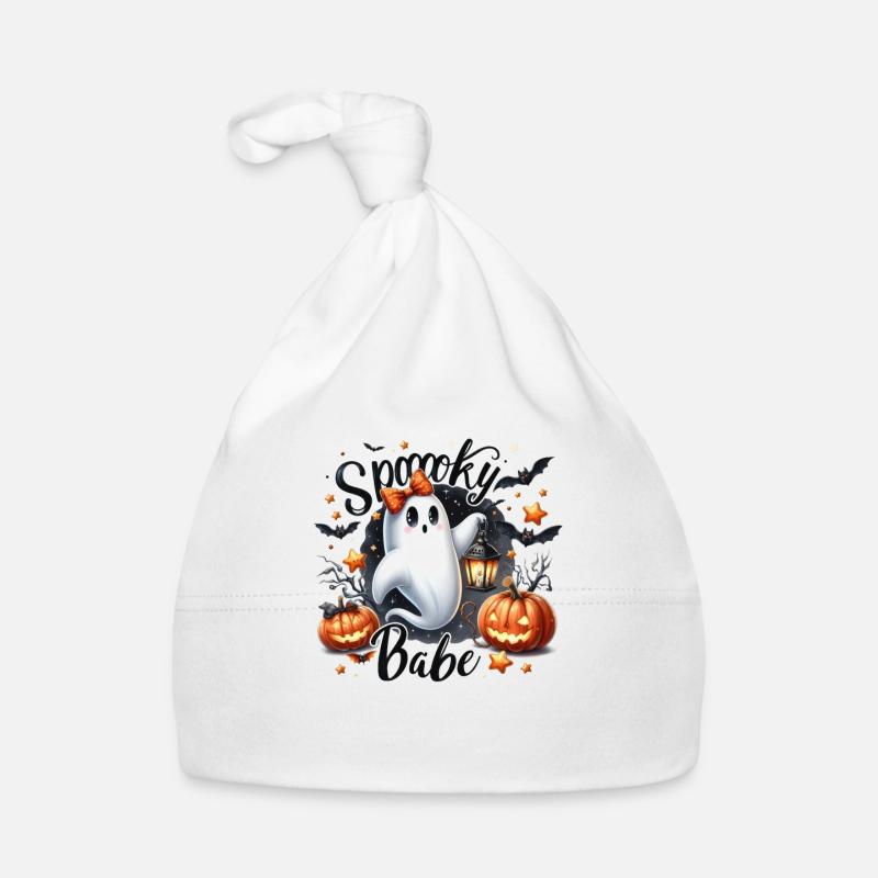 Halloween Partner Look Spooky Babe Ghost Organic Baby Cap