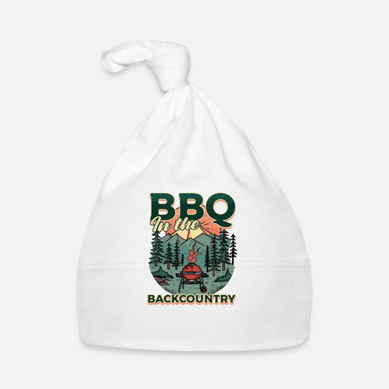 Barbecue du chef de camp dans l’arrière-pays Bonnet bio Bébé