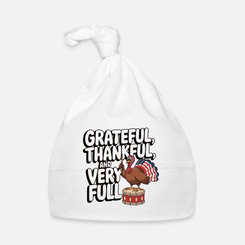 Dinde drôle de Thanksgiving Bonnet bio Bébé