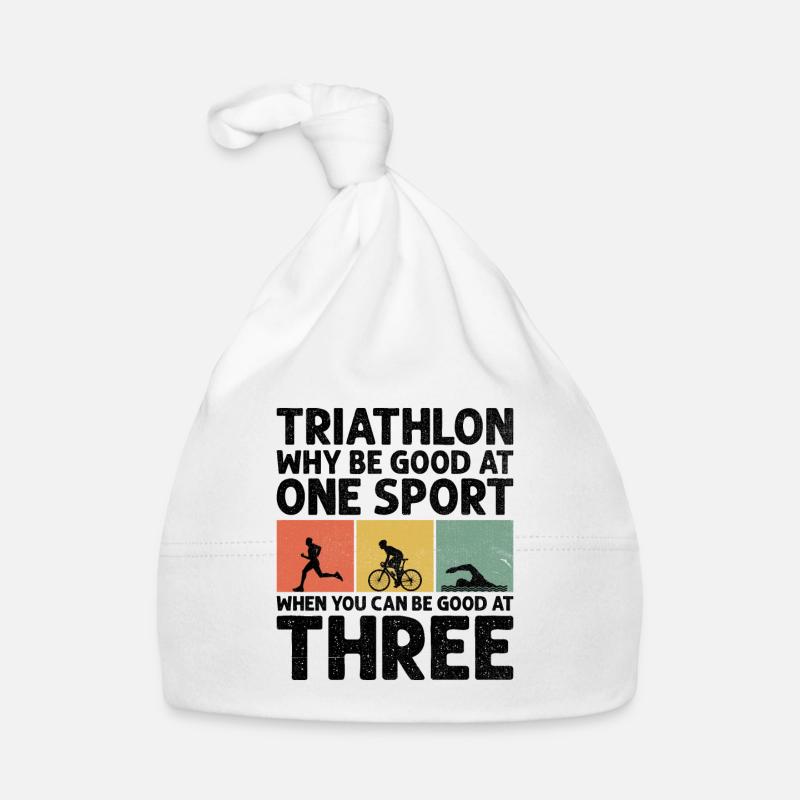 Triathlon Why Be Good at One Sport When You Can Be Organic Baby Cap