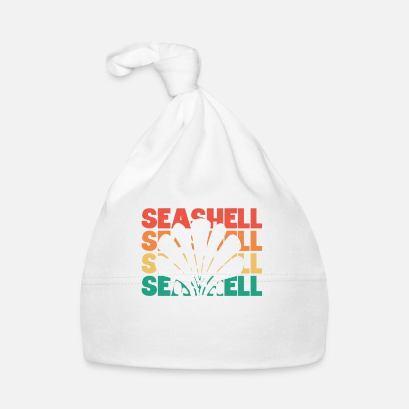 Retro Silhouette Shelling Bag Bivalvia Seashell Baby Bio-Mütze