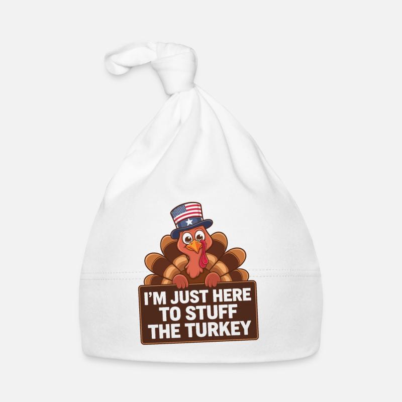 Funny Thanksgiving Turkey Organic Baby Cap