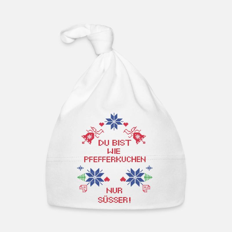 Avvento di pan di zenzero Cappellino ecologico per neonato