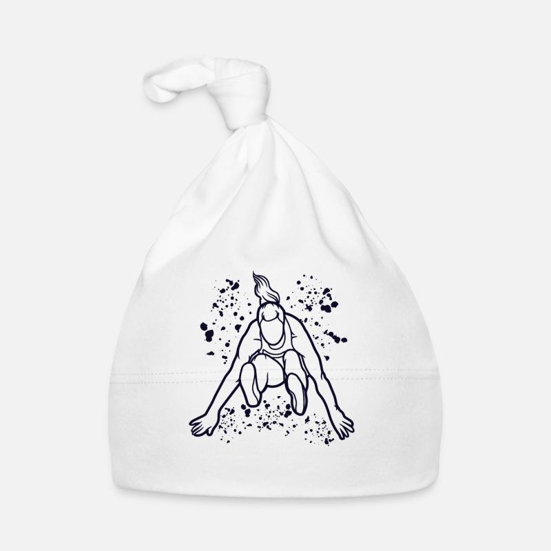 Weitspringer Weitspringen Kinder Weitsprung Baby Bio-Mütze