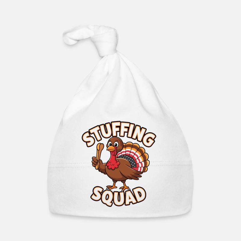 Dinde drôle de Thanksgiving Bonnet bio Bébé