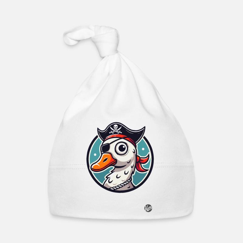 Oie pirate avec cache-œil Bonnet bio Bébé