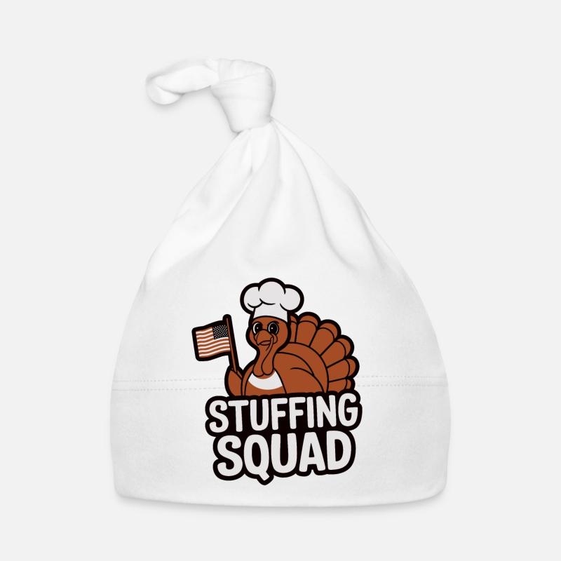 Dinde drôle de Thanksgiving Bonnet bio Bébé