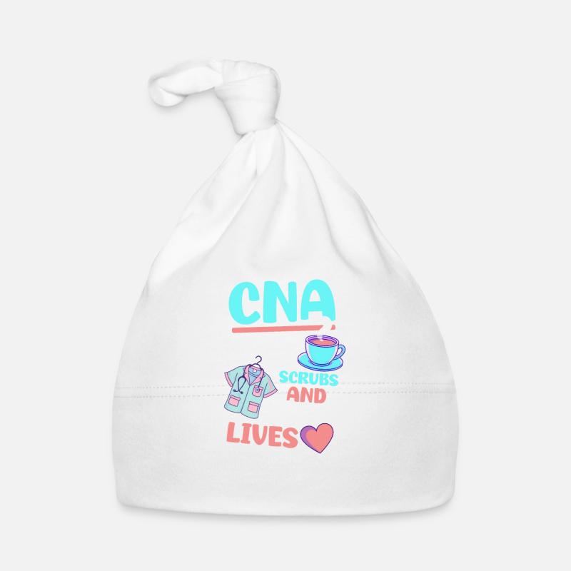CNA Nurse CNA: Coffee, Scrubs, And Saving Lives Organic Baby Cap