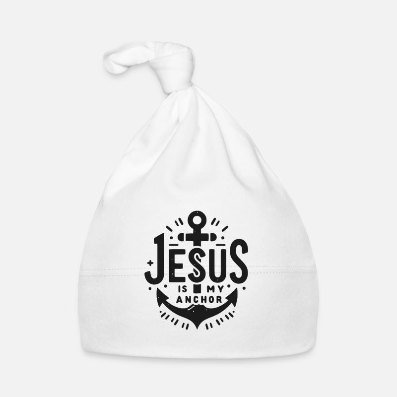 Jésus est mon ancre Bonnet bio Bébé