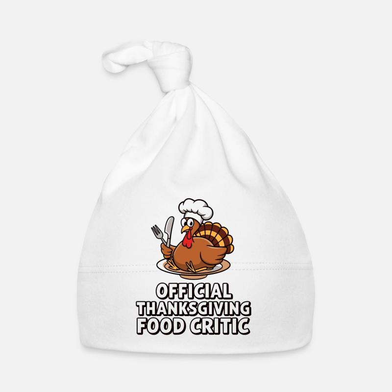 Dinde drôle de Thanksgiving Bonnet bio Bébé