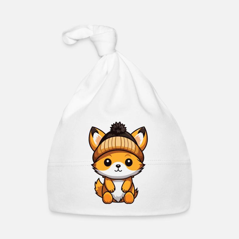 Fox Winter Comic Hat Organic Baby Cap
