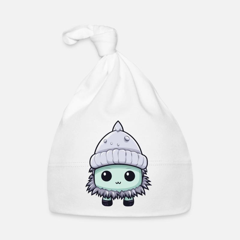 Frostbite Winter Eskimo Comic Organic Baby Cap