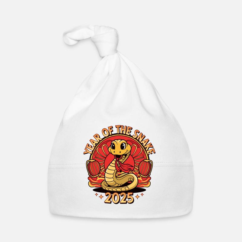 Année Chinoise 2025 Année du Serpent Bonnet bio Bébé