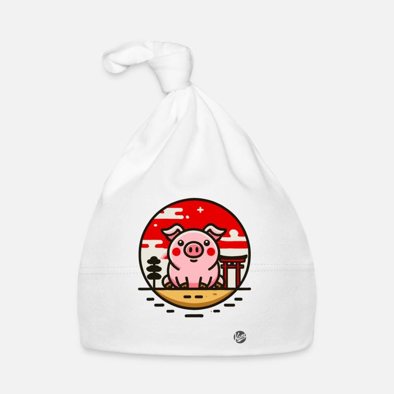 Ein Schwein in Japan Baby Bio-Mütze