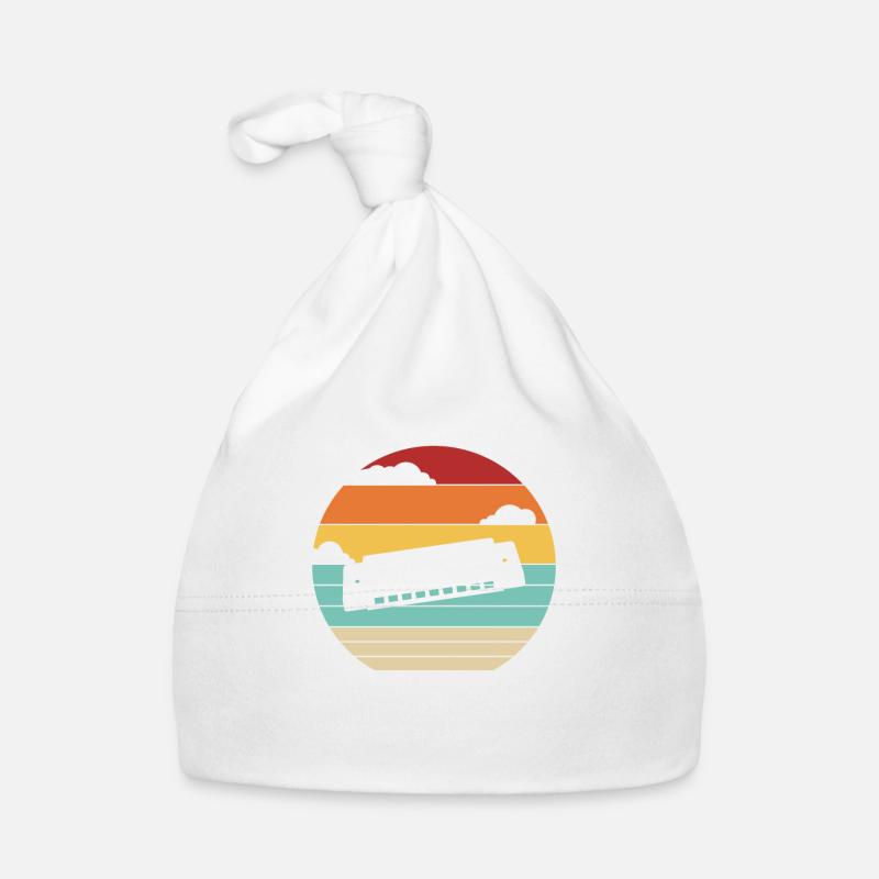 Bouche Rétro Harpe Harmoniste Harmoniciste Harmonica Bonnet bio Bébé