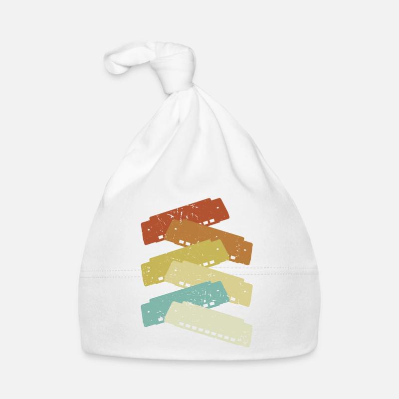 Harmoniste rétro Harmoniciste Harpe à bouche Harmonica Bonnet bio Bébé