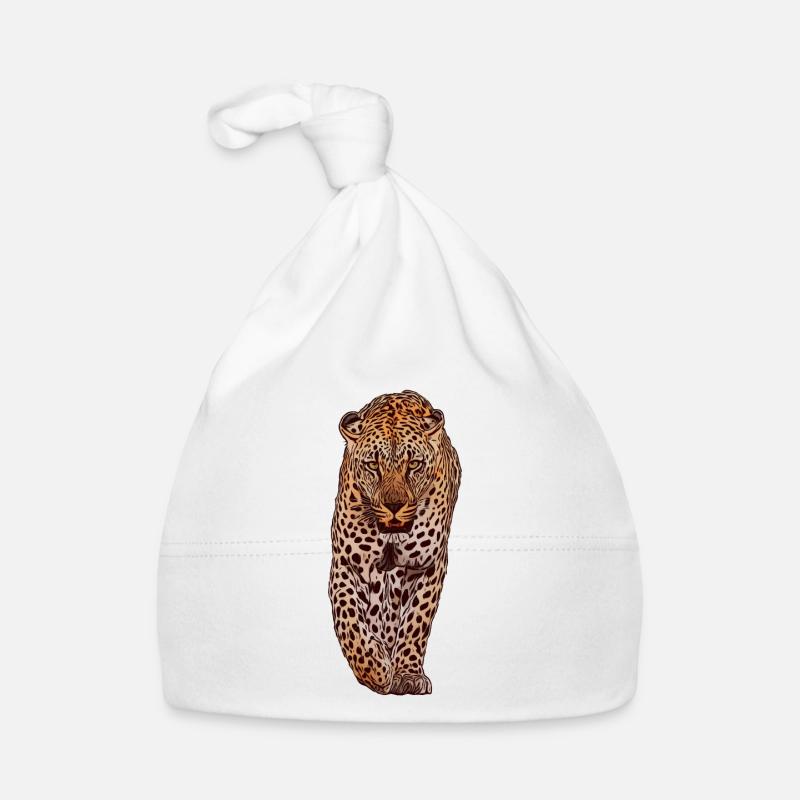 Léopard Animal Design Graphique Bonnet bio Bébé