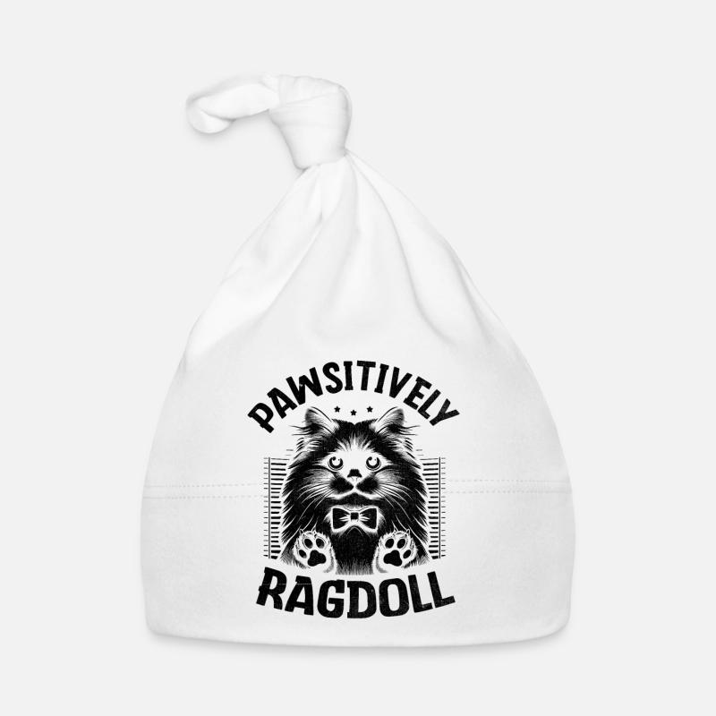 Pawsitively Ragdoll Ragdolls Amoureux des chats Bonnet bio Bébé