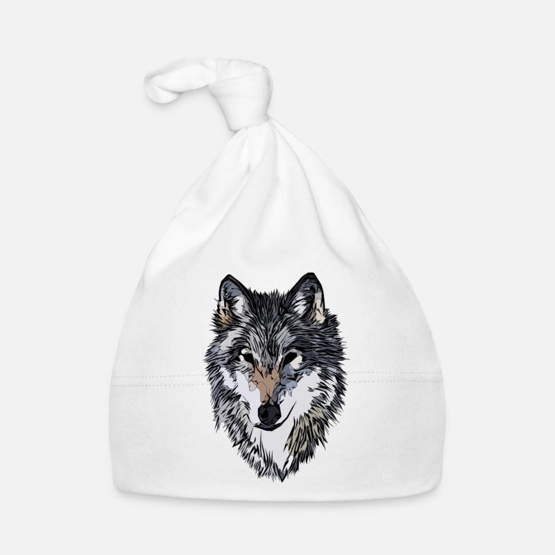 Conception graphique de visage de chien Bonnet bio Bébé