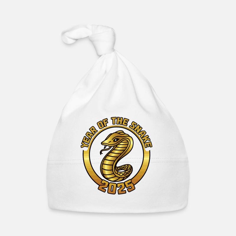 Année Chinoise 2025 Année du Serpent Bonnet bio Bébé