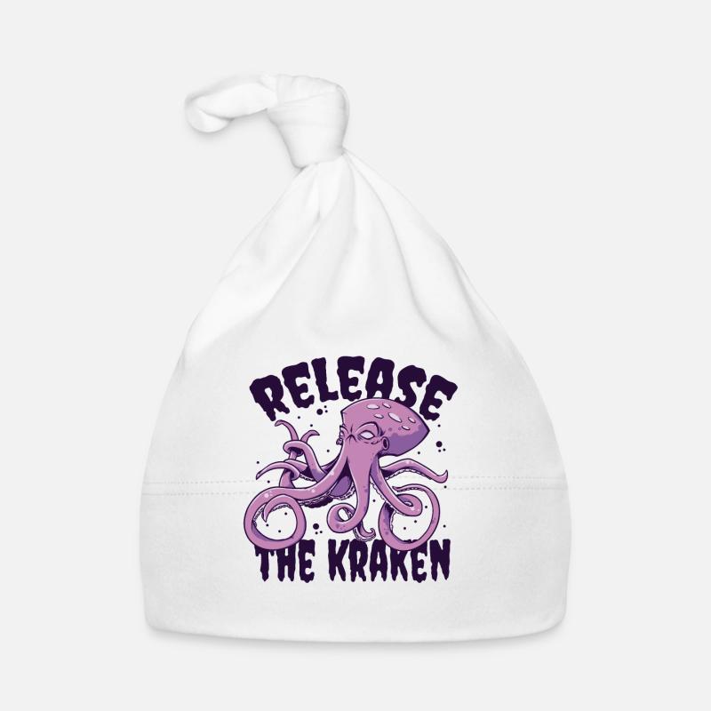 Release The Kraken Cephalopoda Octopodes Octopoda Organic Baby Cap