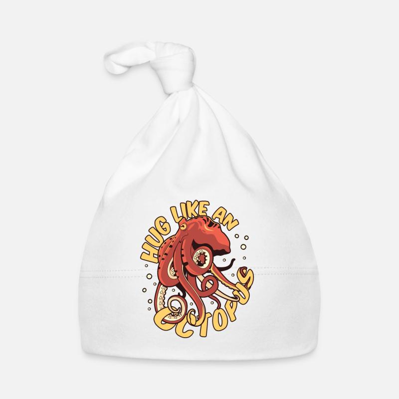 Hug Like An Octopus Cephalopoda Octopodes Organic Baby Cap