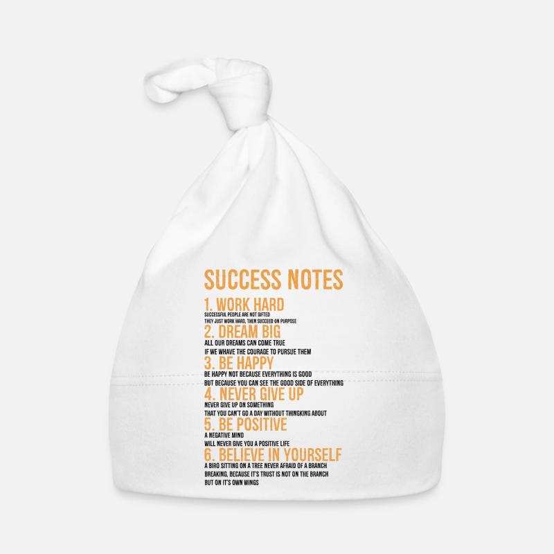 Success Notes Organic Baby Cap