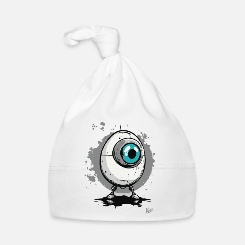 Cyber Cyclops Robo-Egg Organic Baby Cap