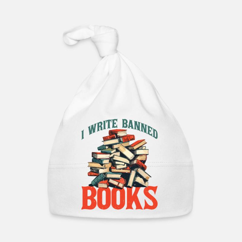 I Write Banned Books Baby Bio-Mütze