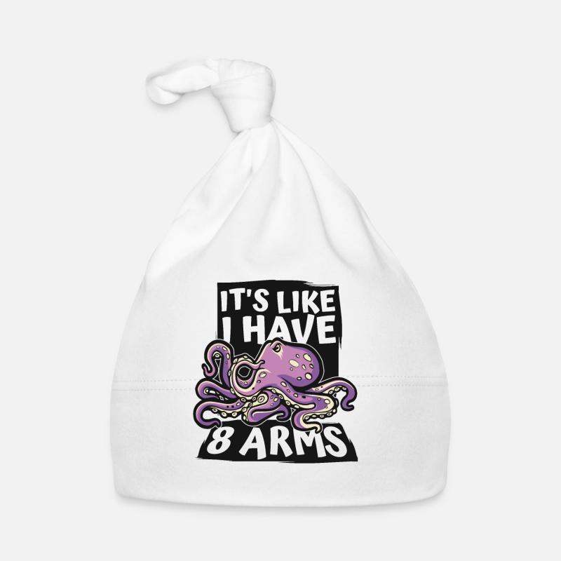 C’est comme si j’avais 8 bras Octopodes Octopoda Lover Bonnet bio Bébé