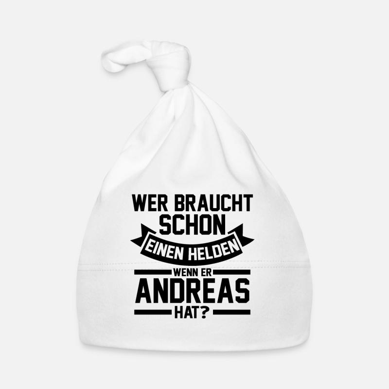 First name Andreas Organic Baby Cap