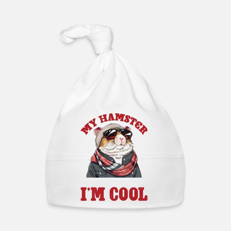 My Hamster Thinks I'm Cool 2 - Baby Bio-Mütze - Weiß