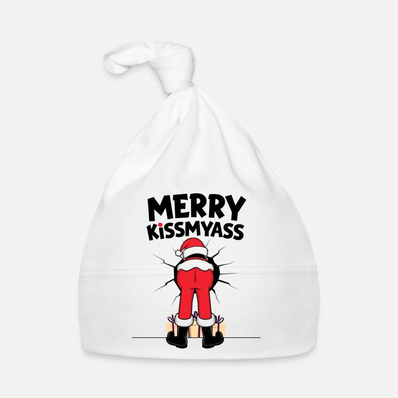 Weihnachtsmann Lustig Baby Bio-Mütze