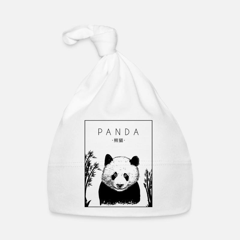 Panda Chinois Hanzi Panda Ours Ami Panda Géant Bonnet bio Bébé