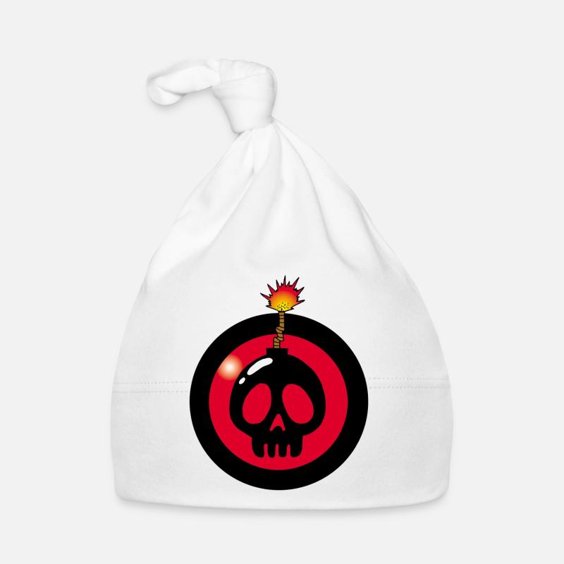 Crâne explosif Bonnet bio Bébé