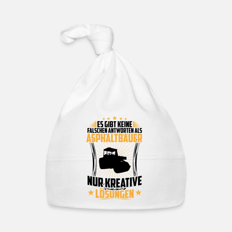 Asphalt Builder Wrong Answers Road Construction Organic Baby Cap