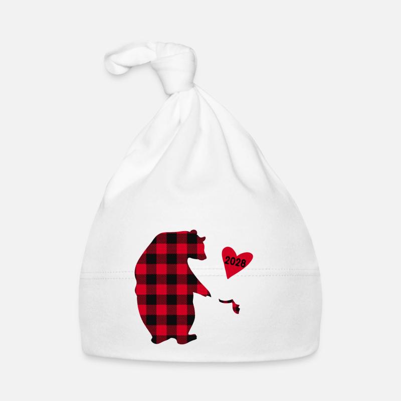 Big Sister Bear 2028 Organic Baby Cap