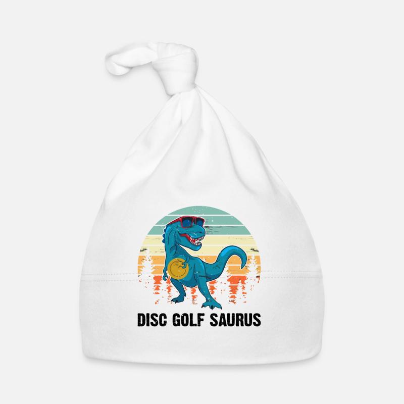 Disc golfeur Saurus - Disc Golf Dinosaure Bonnet bio Bébé