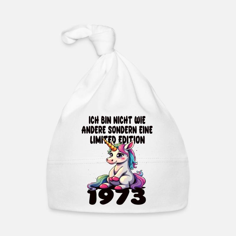 Edition Limitée 1973 Anniversaire Né 1973 Bonnet bio Bébé