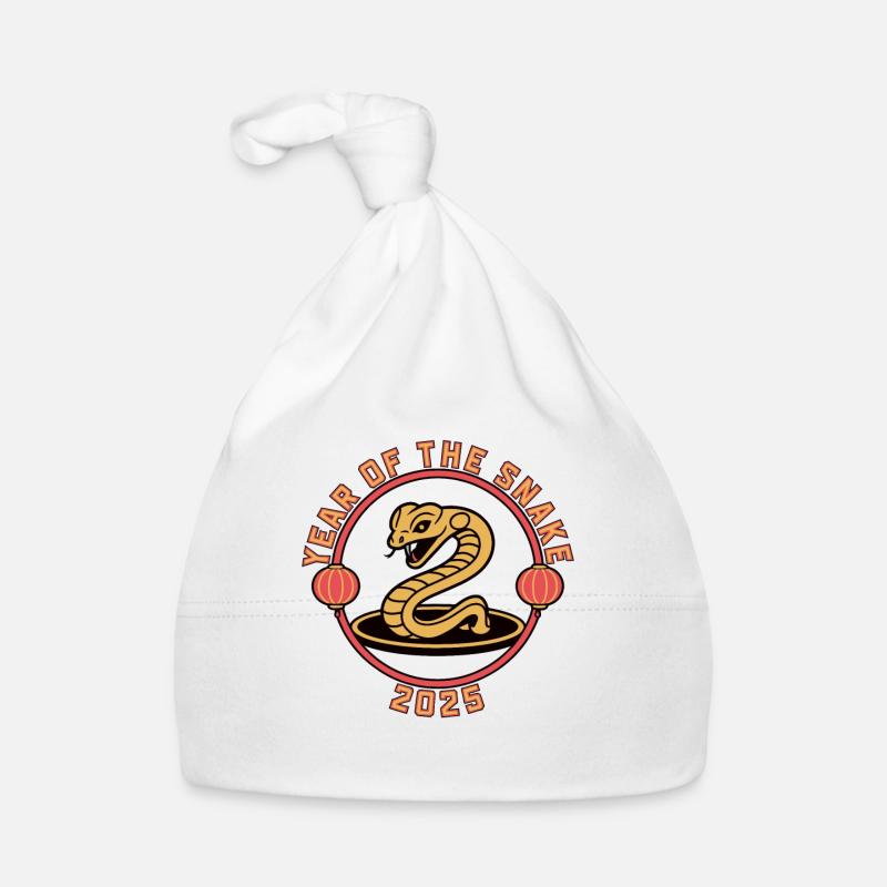 Année Chinoise 2025 Année du Serpent Bonnet bio Bébé