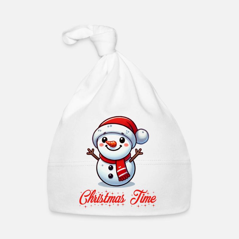 snowman christmas Baby Bio-Mütze