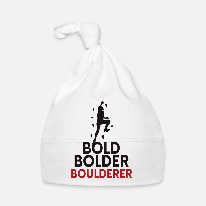 Bold Bolder Boulderer Bouldern Baby Bio-Mütze