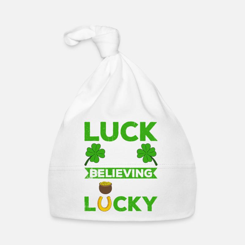 Happy St. Patrick's Day Kleeblätter Baby Bio-Mütze