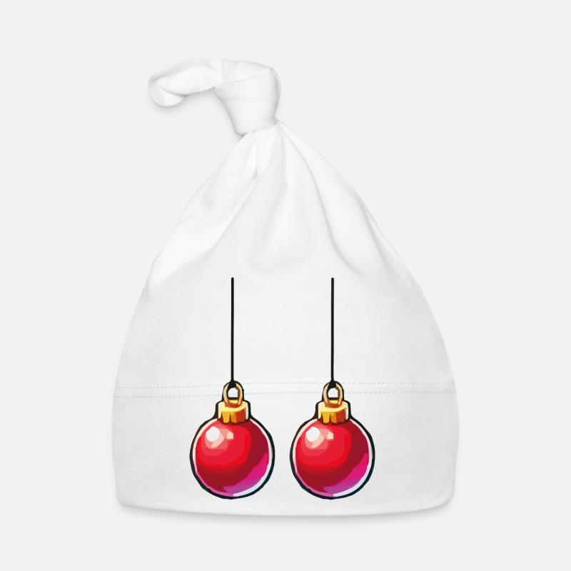 Weihnachtskugel Baby Bio-Mütze