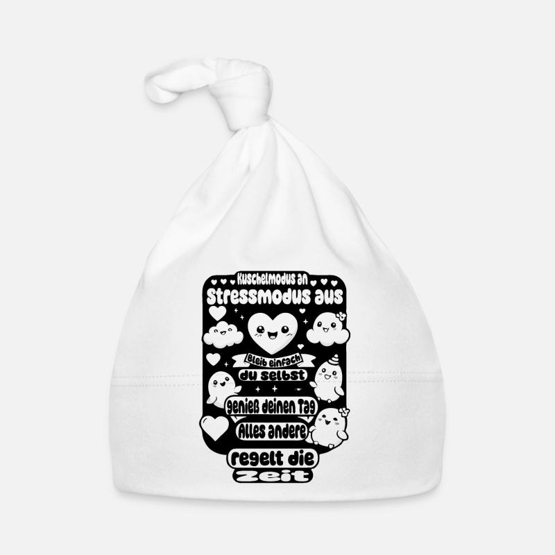 Mode câlin activé – mode stress désactivé Bonnet bio Bébé