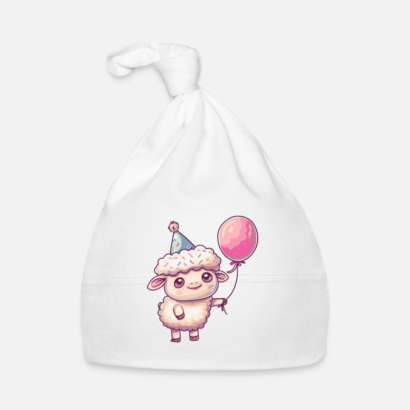 Sheep Birthday Comic Organic Baby Cap