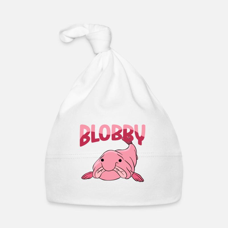 Drôle de poisson Blobfish mignon Bonnet bio Bébé