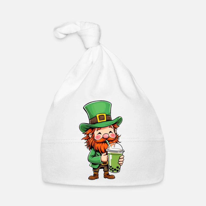 Leprechaun Bubble Tea Saint-Patrick Bonnet bio Bébé